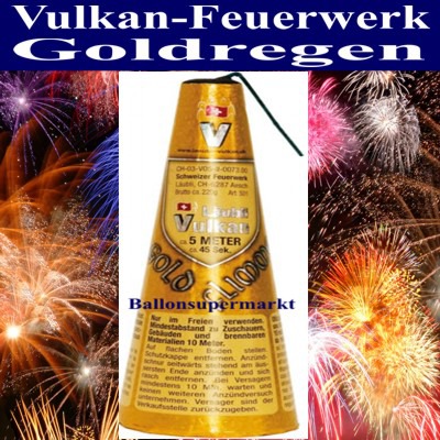 Vulkan-Goldregen-Feuerwerk