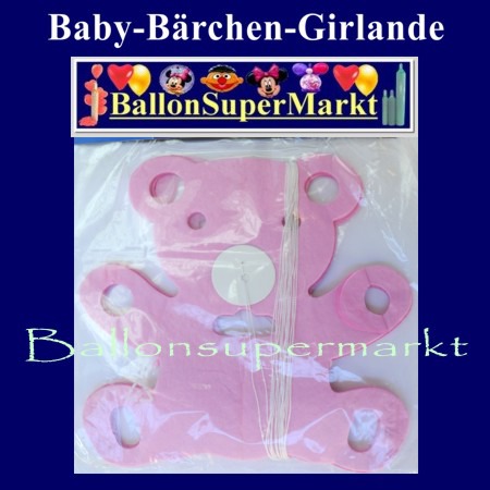 Baerchengirlande-Deko-Geburt-Taufe-Rosa