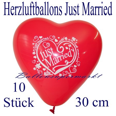 Herzluftballons-Hochzeit-Just-Married-30-cm-10