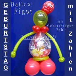 Luftballons mit Geschenken, Geschenkballons als Ballonfigur