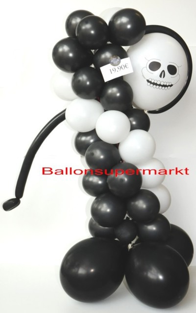 Halloween-Figur-aus-Luftballons-Gespenst