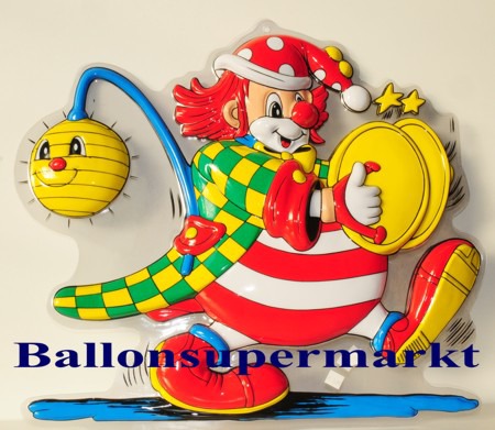 Karnevalsdeko-Faschingsdeko-Clown-mit-Becken