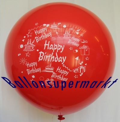 Riesen-Geburtstagsballon-Rot