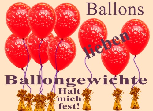 Ballons-lieben-Ballongewichte