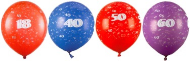 Geburtstag 18.,40.,50.,60,,70.,80., Luftballons