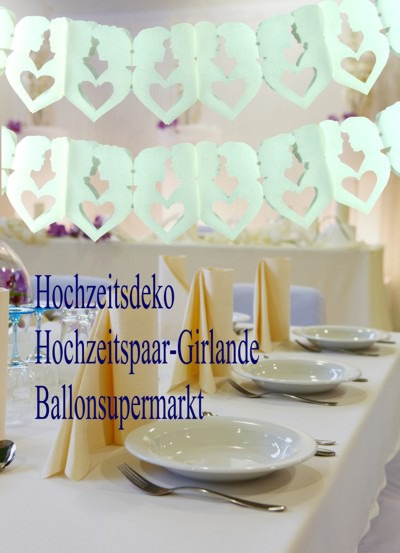 Hochzeit-Dekoration-Hochzeitspaargirlanden