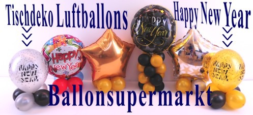 Happy-New-Year-Tischdekoration-Luftballons