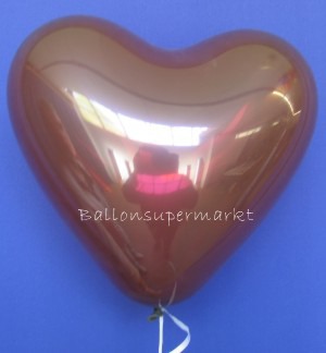 Herzluftballons Burgund
