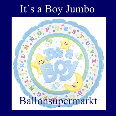 It-is-a-Boy-Ballon-aus-Folie-zu-Geburt-Taufe-Junge