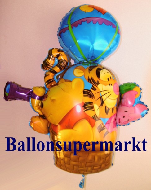 Puuh-Tiiger-Ferkel-im-Fesselballon-Luftballon-aus-Folie