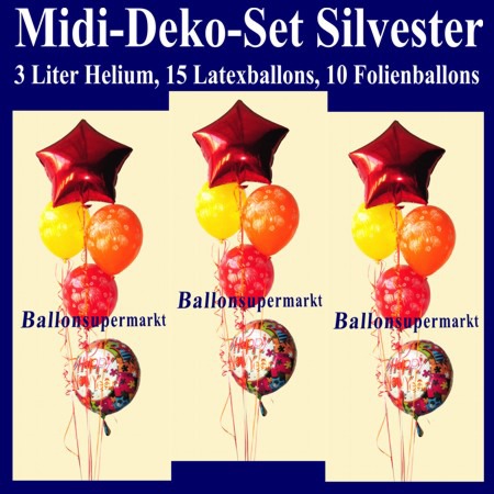 Midi-Luftballons-Helium-Set-Silvester-Happy-New-Year