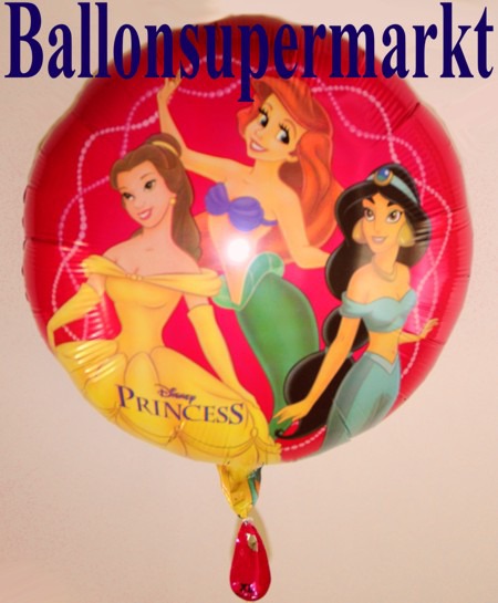 Disney-Princesses-Luftballon-aus-Folie-Herzluftballon-Prinzessinnen