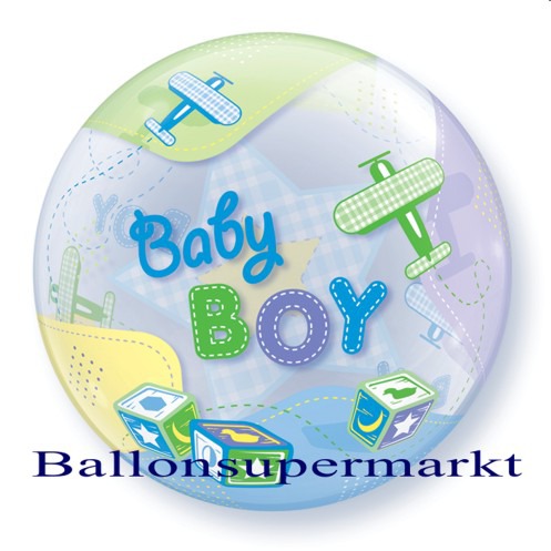 Geburt-Baby-Boy-Bubble-Luftballon-ohne-Helium-1