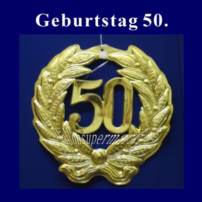 Dekoration 50. Geburtstag, Zahlendeko 50