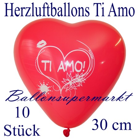 Herzluftballons-Liebe-Ti-amo-10-Stück