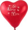 Ballons und Helium Set mit Luftballons Liebe: I Love You