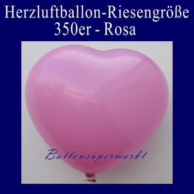 Herzluftballon-Riesenluftballon-Riesenballon-Herz-Rosa