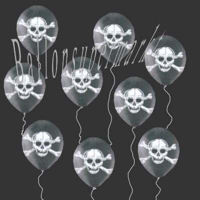 Piratenköpfe, Luftballons Halloween