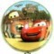 Luftballons Cars, Car McQueen Luftballon, kleiner Folienballon