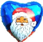 Weihnachtsglückwünsche mit Luftballons Nikolaus, Weihnachtsballons
