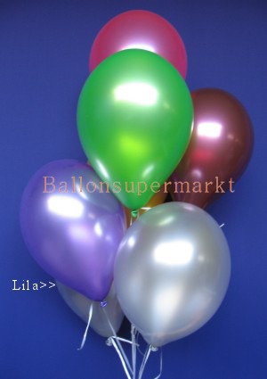 Luftballons Metallic Lila