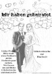 Hochzeitskarte für Luftballons zur Hochzeit, Luftballons mit Karten steigen lassen