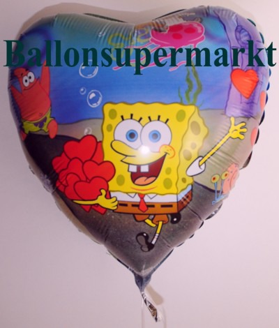 Luftballons-Folienballons-Spongebob-Schwammkopf