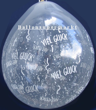 Geschenkballon, Viel Glück, Verpackungsballon, Stuffer-Ballon für Hochzeitsgeschenke