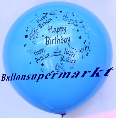 Riesen-Geburtstagsballon-Blau