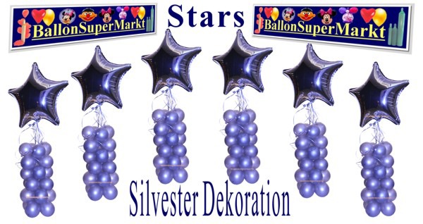 Silvester-Dekoration-Stars