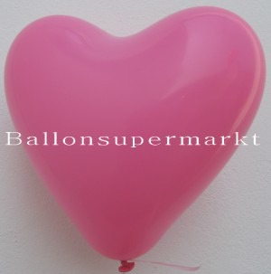 Herzluftballons in Rosa