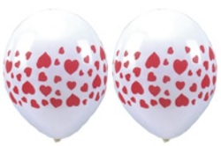 Luftballons mit Herzen