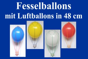 Fesselballons mit Luftballons in 48 cm