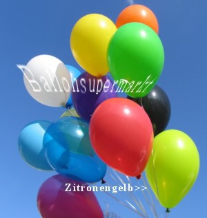 Luftballons Zitronengelb