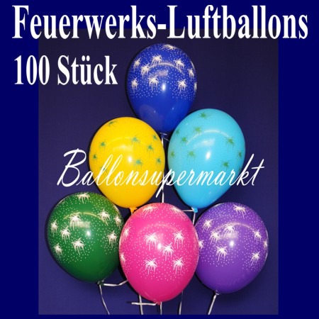 Feuerwerks-Luftballons-Silvester-100-Stueck