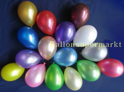 Luftballons Mini in Metallic.Farben