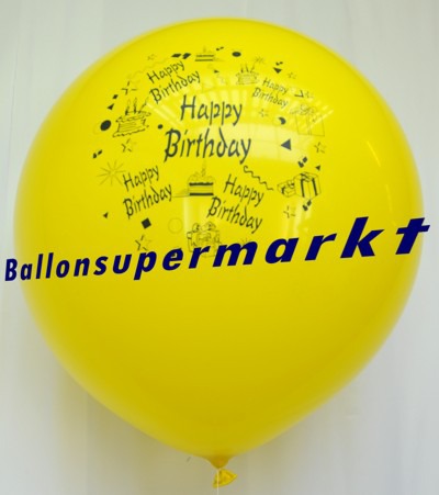 Riesen-Geburtstagsballon-Gelb