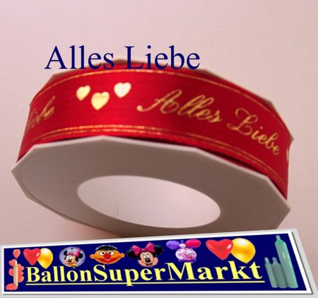 Deko-Zierband-Schmuckband-Alles-Liebe-Rolle