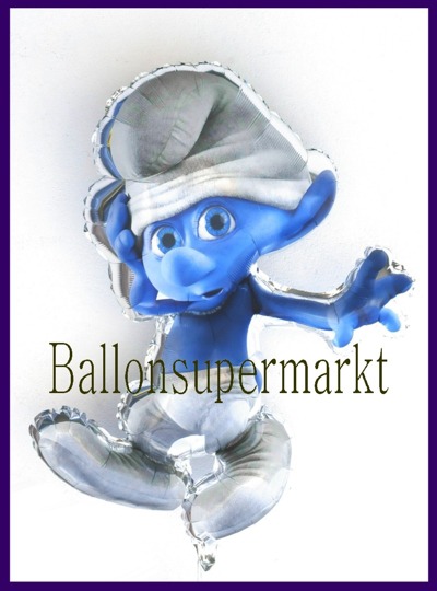 Schlumpf-Luftballon-aus-Folie