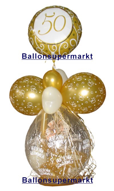 Goldene Hochzeit Geschenkballon