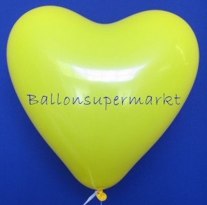 Herzluftballons Gelb