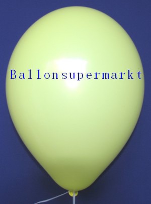 Luftballons Rundballons Oval Zitronengelb