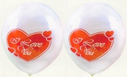 Luftballons Liebe: I Love You
