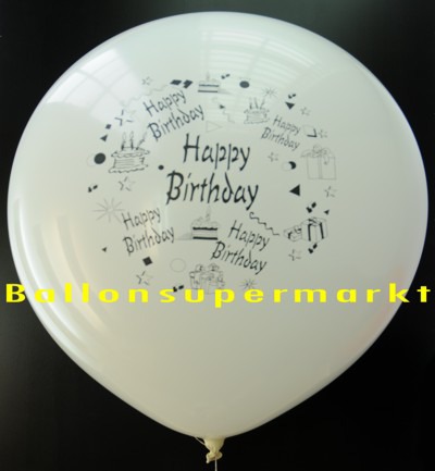 Riesen-Geburtstagsballon-Weiss