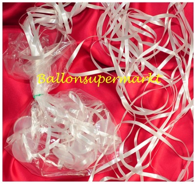 10 Stück Ballonbänder mit Schnellverschlüssen
