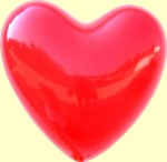 Herzballon Rot