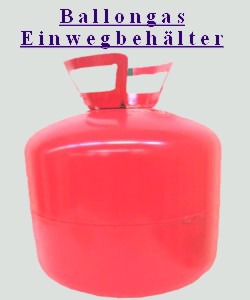 Ballongas Einwegbehälter