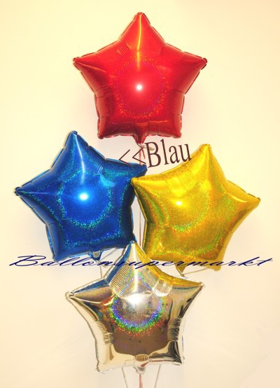 Stern-Folien-Luftballons-in-bunten-Farben-mit-Glanzeffekt-Blau