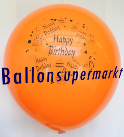 Riesen-Geburtstagsballon-Orange