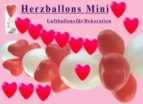 Herzluftballons-Mini, Mini-Herzballons